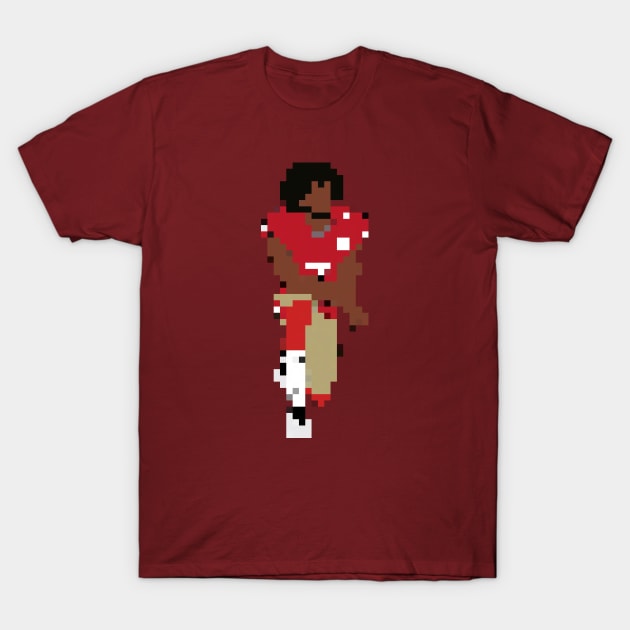 Colin Kaepernick Kneeling (Pixel Art) T-Shirt by rattraptees